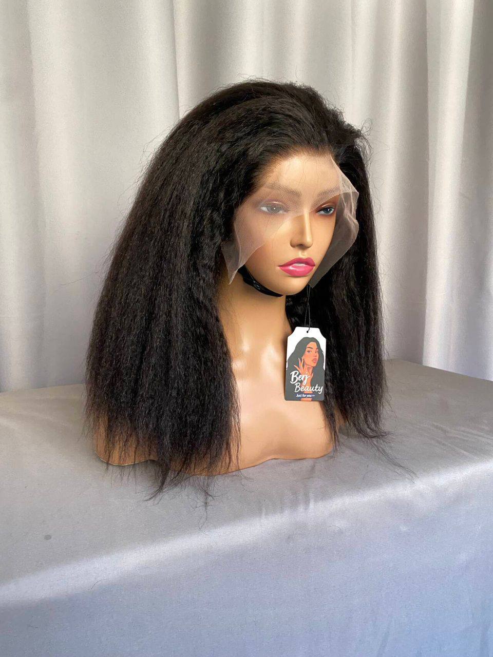 Kinky Straight 13x4 HD Lace Frontal – 100% Human Hair | Natural Blowout Look, Invisible Lace